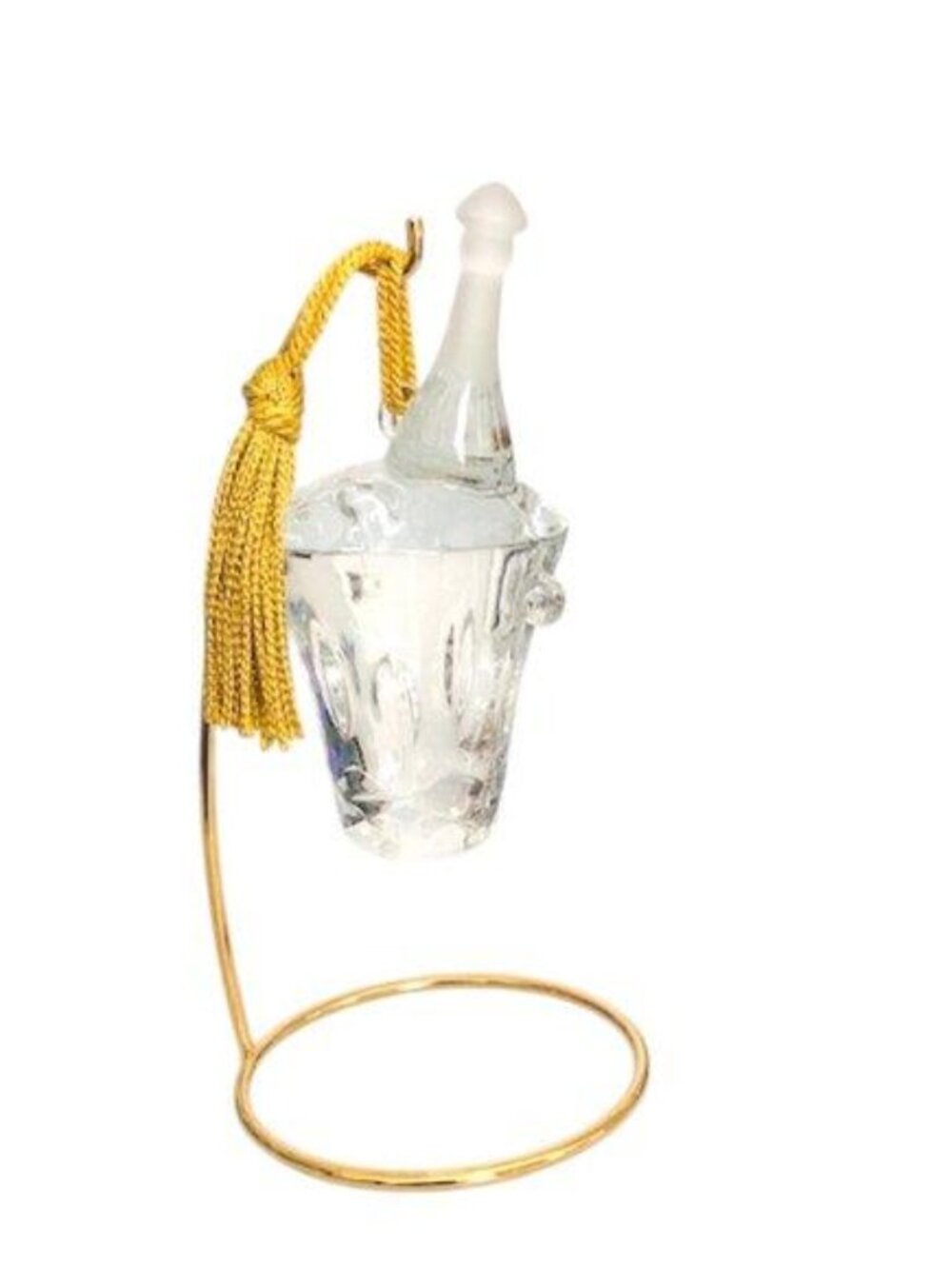 Vintage Gorham Crystal Champagne Bucket Ornament, & Stand